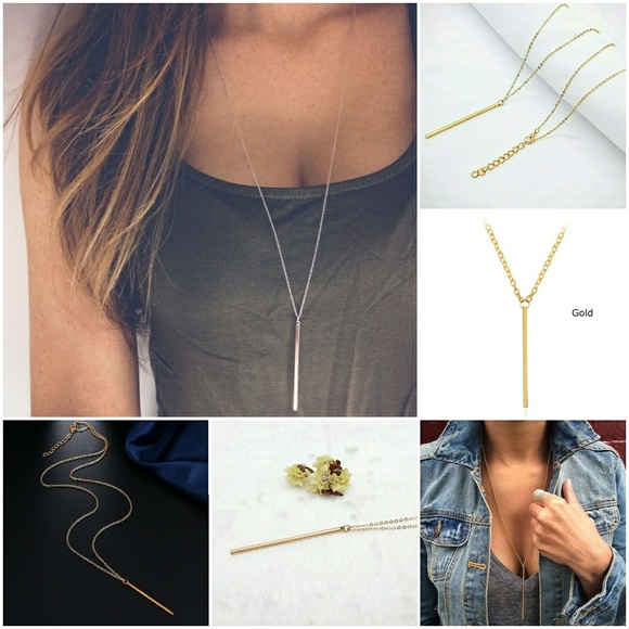Boutique Jewelry - NWT Y shaped gold lariat necklace